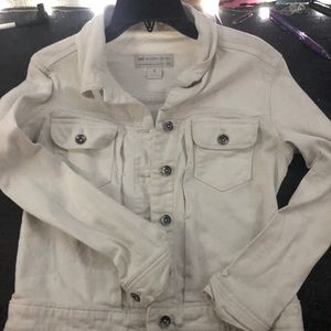 White jean jacket